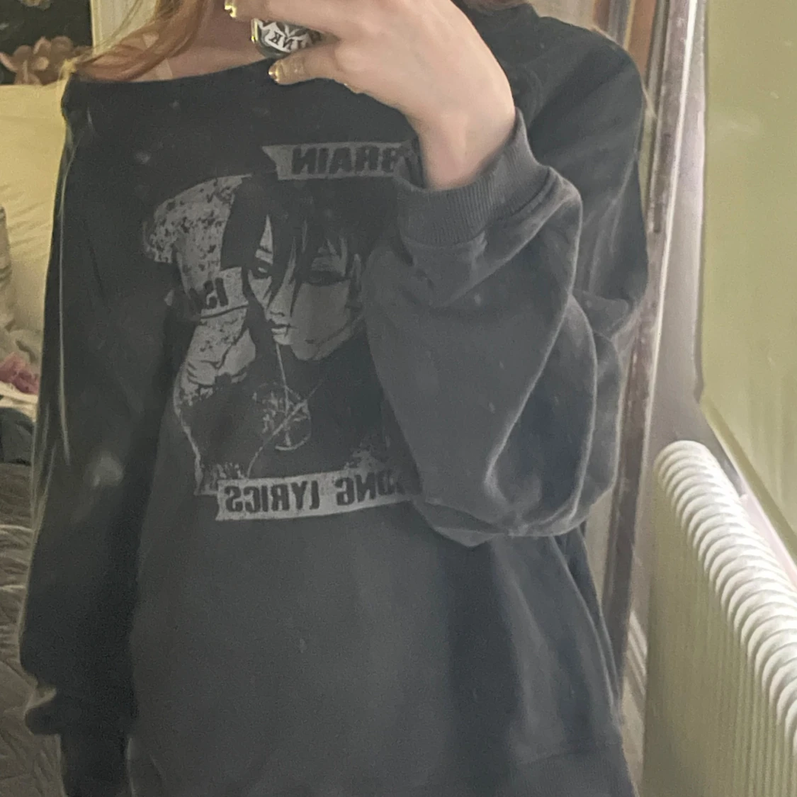 Minga grå baggy sweatshirt