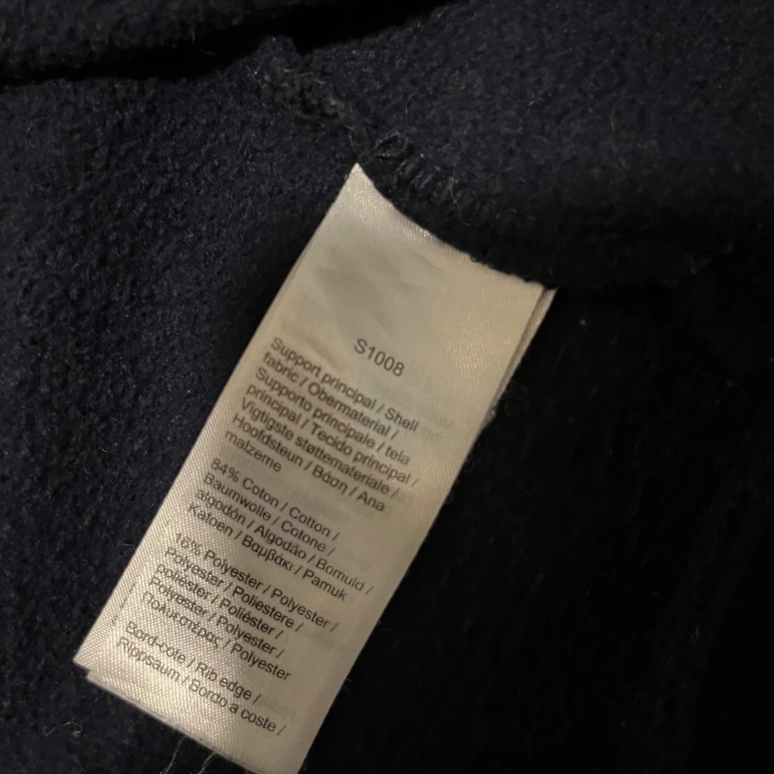 Marinblå hoodie från Lacoste - 4