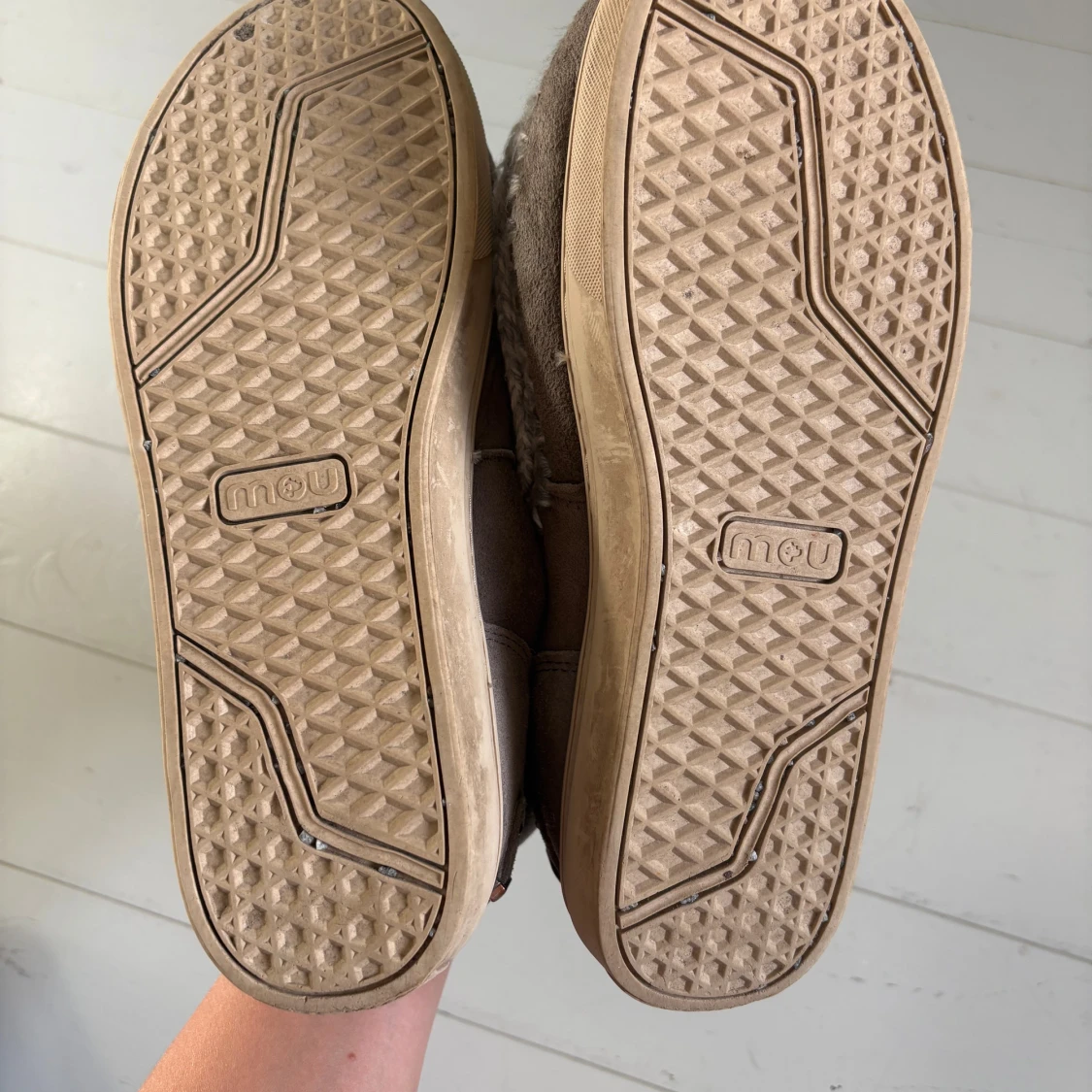 Gråa boots från Mou i mocka - 4