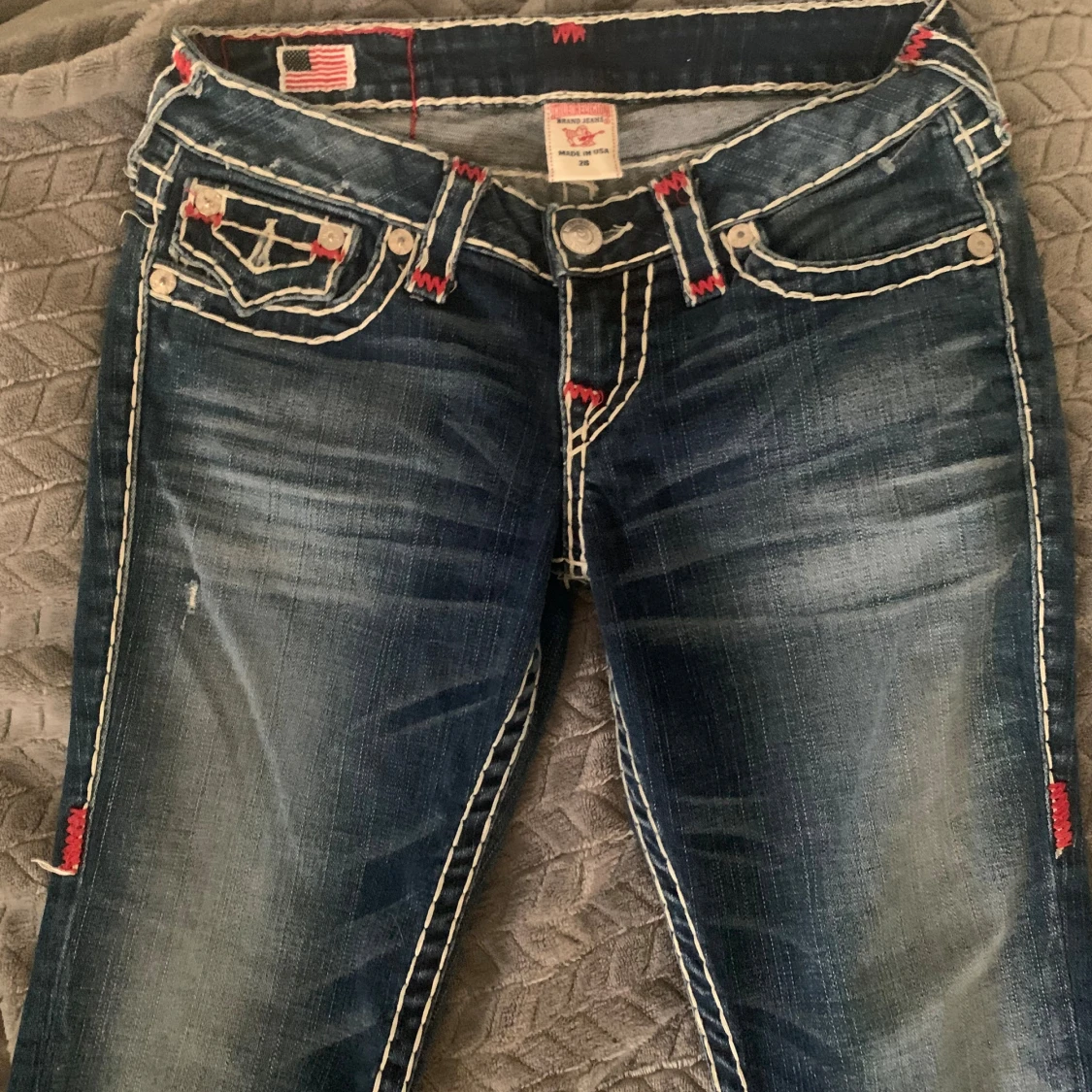 True Religion jeans med kontrastsömmar - 1