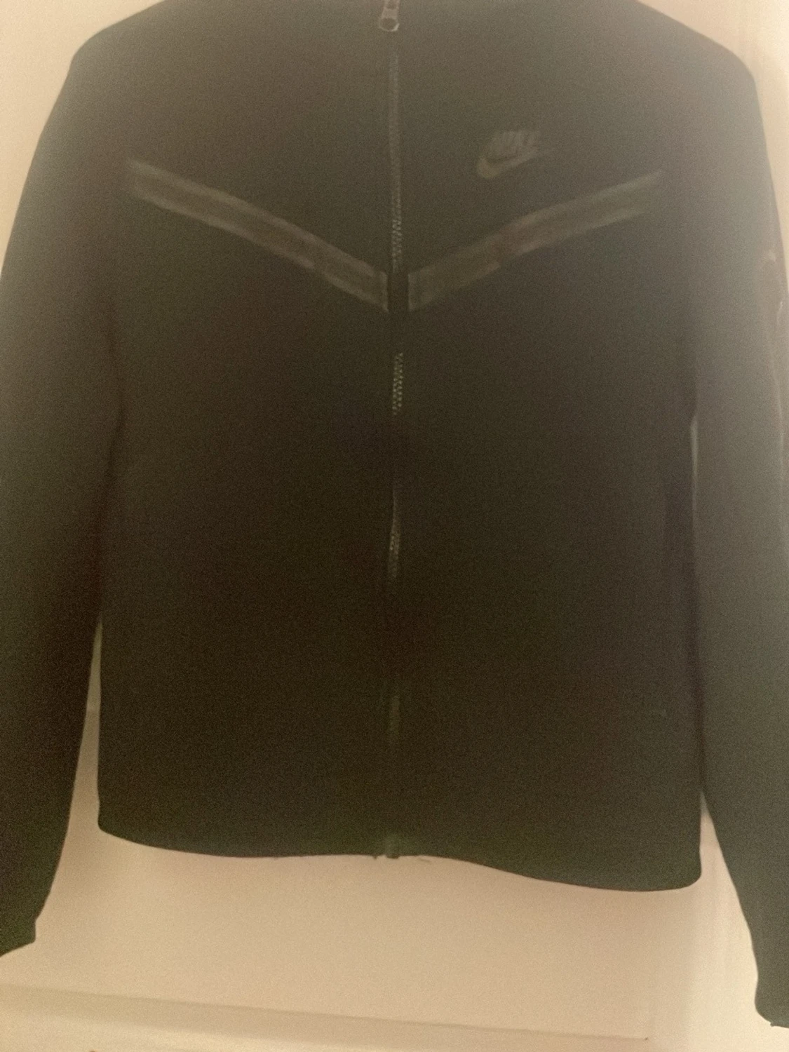 Svart Nike vindjacka med huva