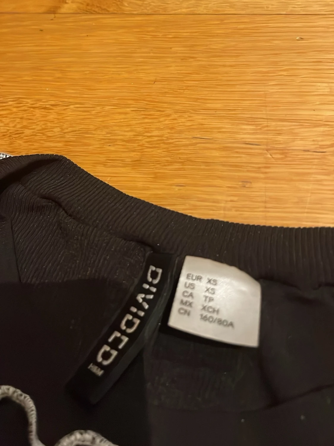Svart bodycon klänning Divided XS - 3