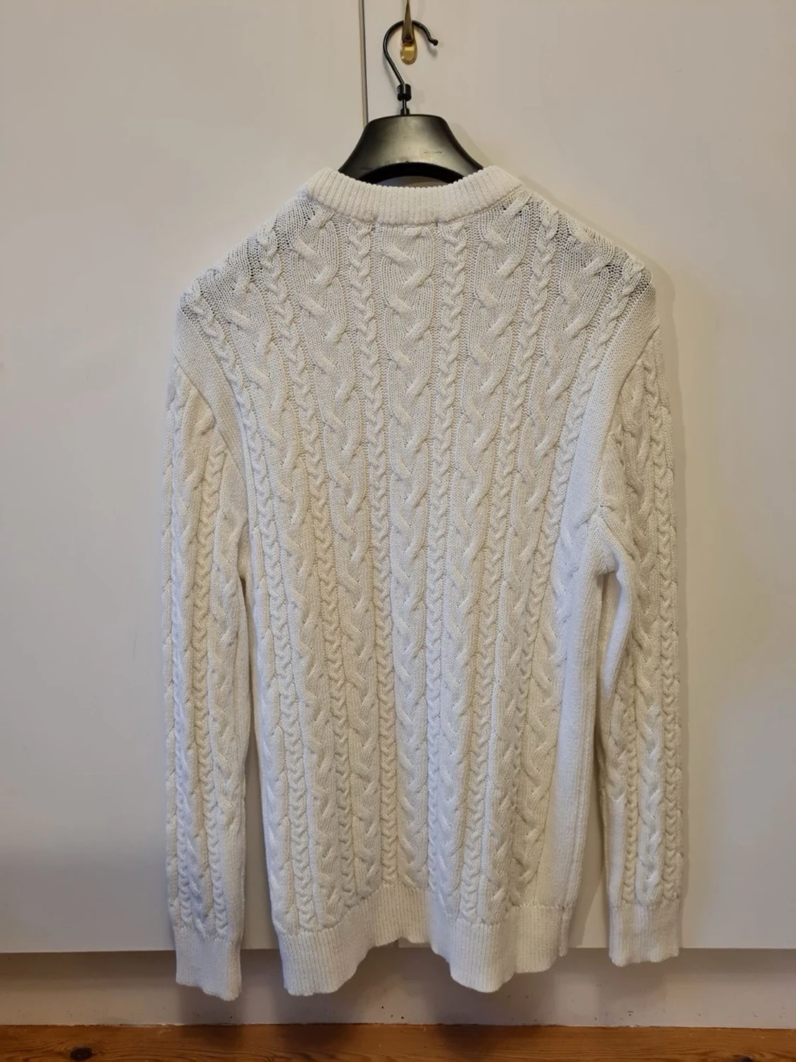 Vit stickad tröja från Lager 157 strl M - 1