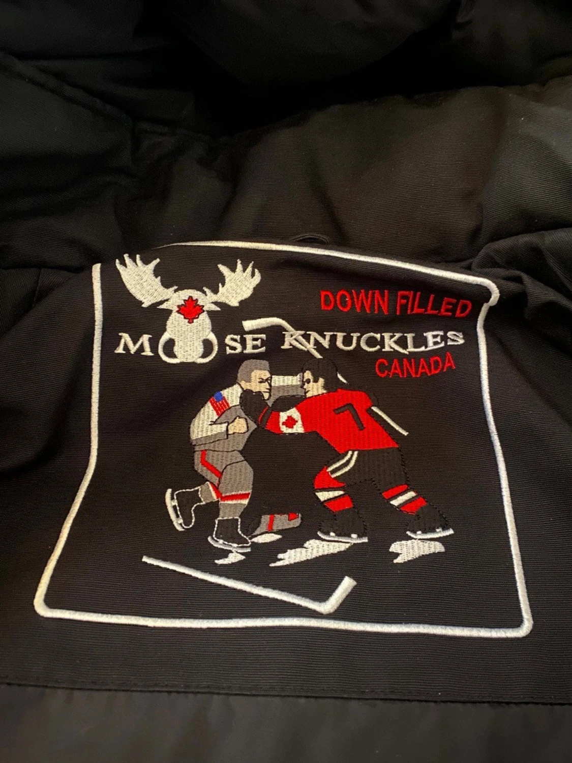 Svart Moose Knuckles dunjacka S - 5