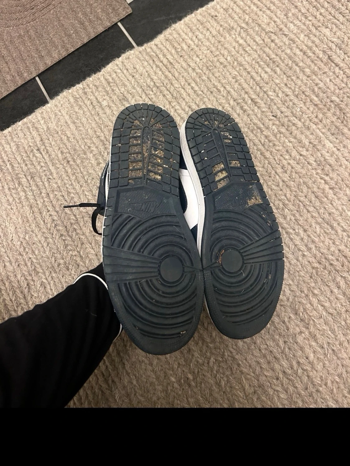 Nike Air Jordan 1 Mid mörkgröna/vit - 2