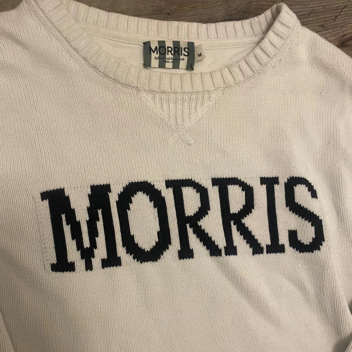 Vit stickad tröja från Morris - 2