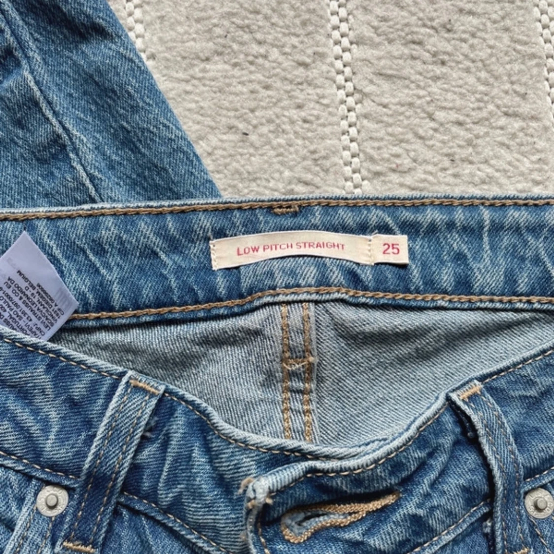 Levi's blå low pitch straight jeans - 2