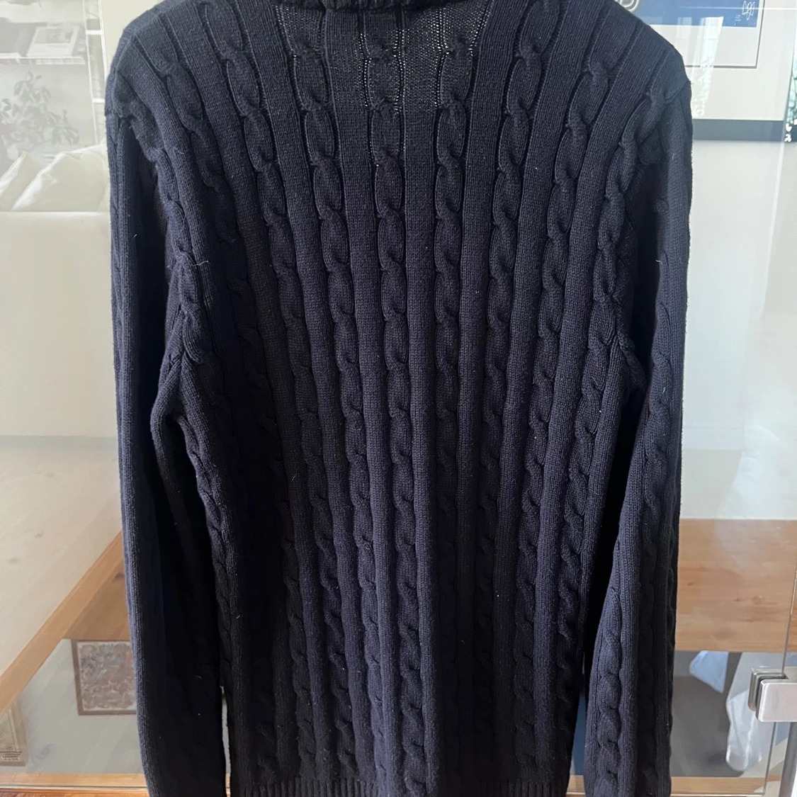 Svart kabelstickad tröja Selected Homme - 2