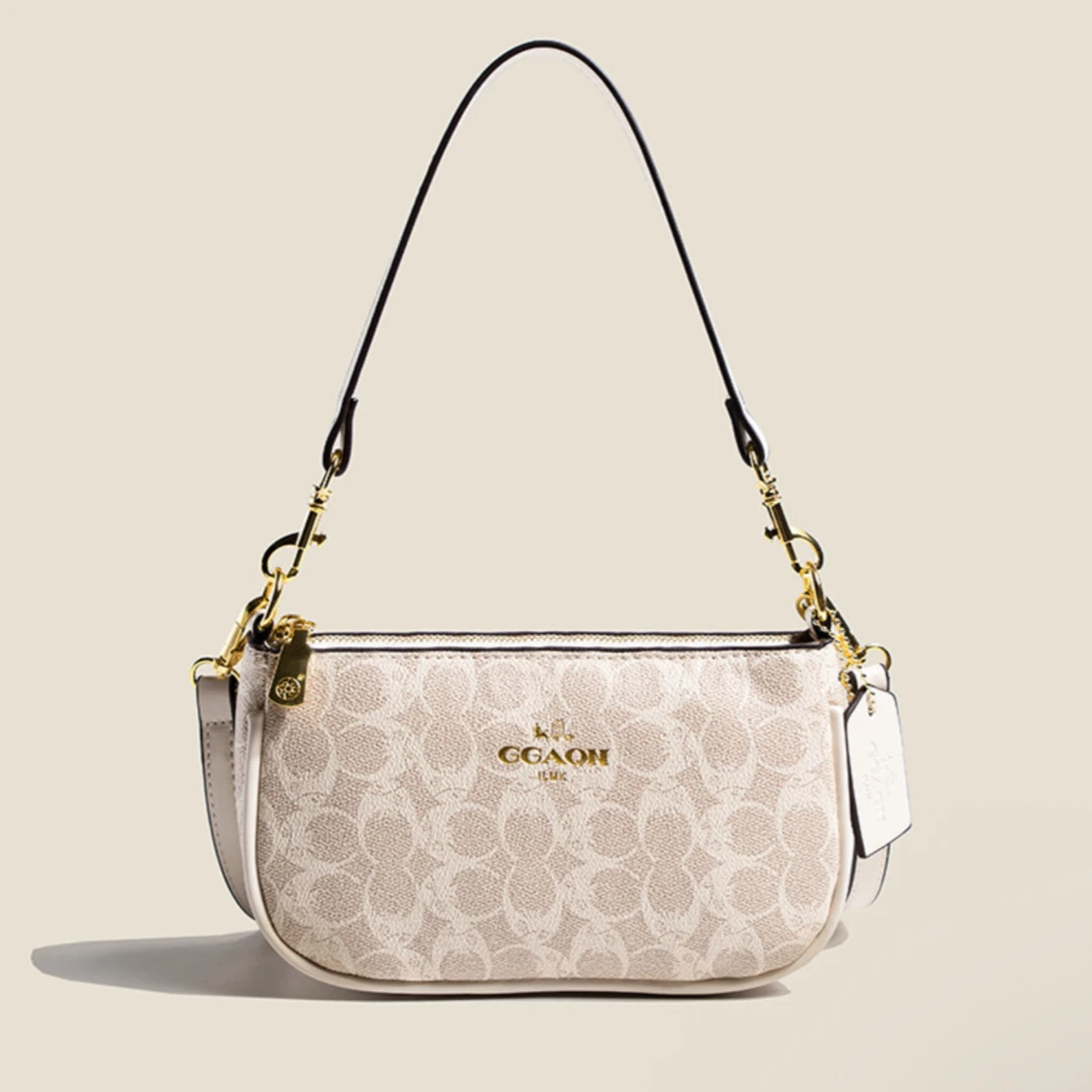 Coach axelväska med monogrammönster - 1