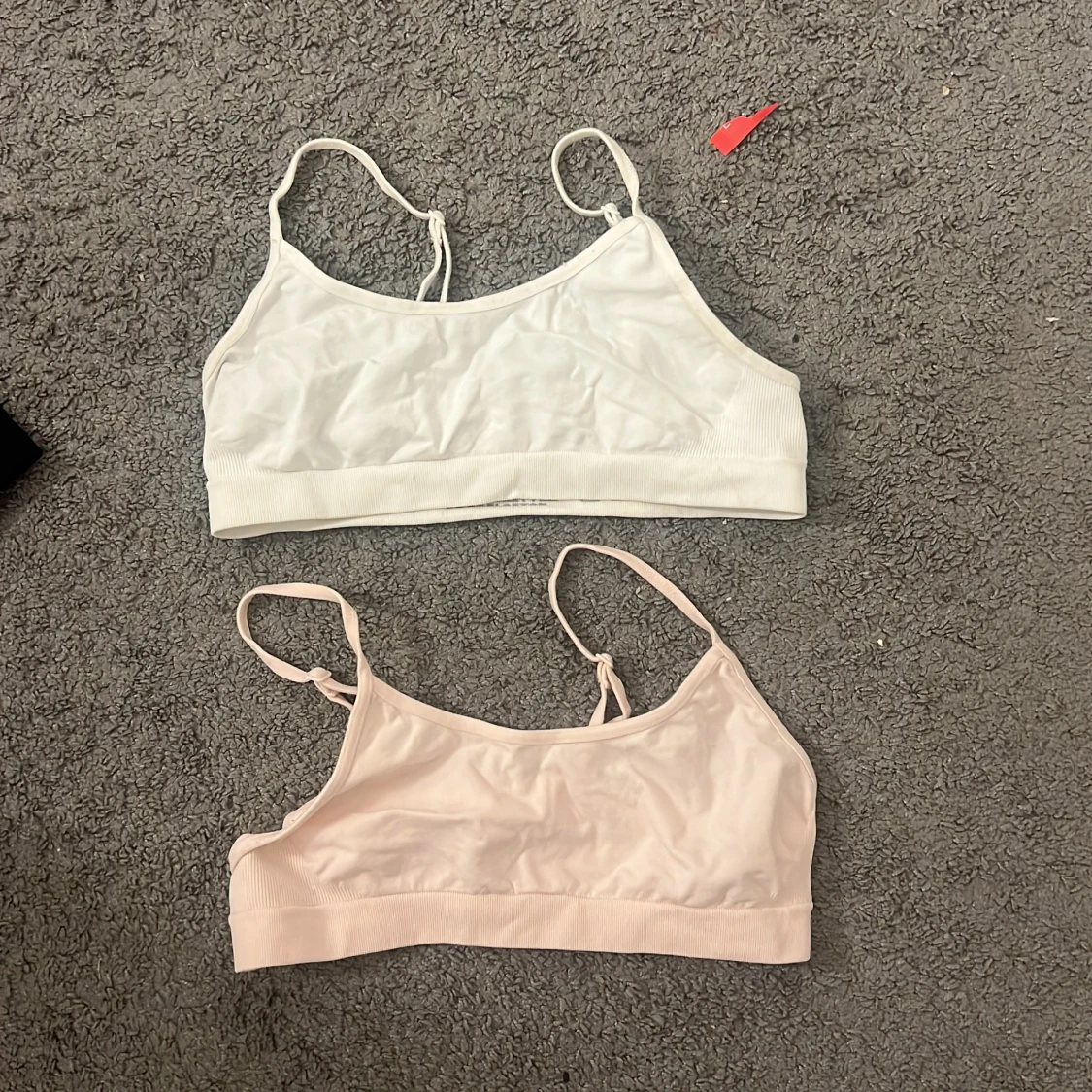 2-pack mjuka linne-toppar i bomull