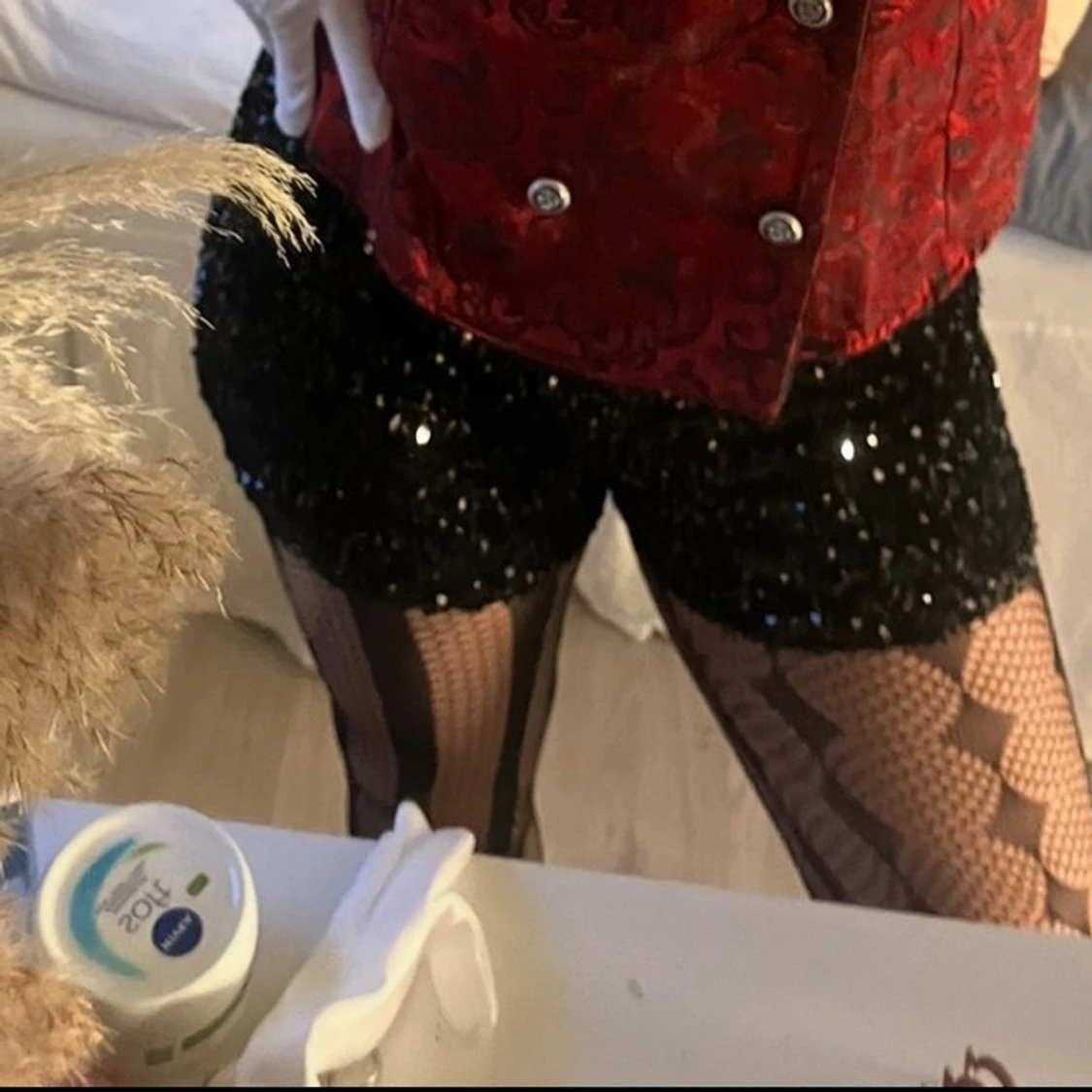 Svarta Paljettshorts - 3