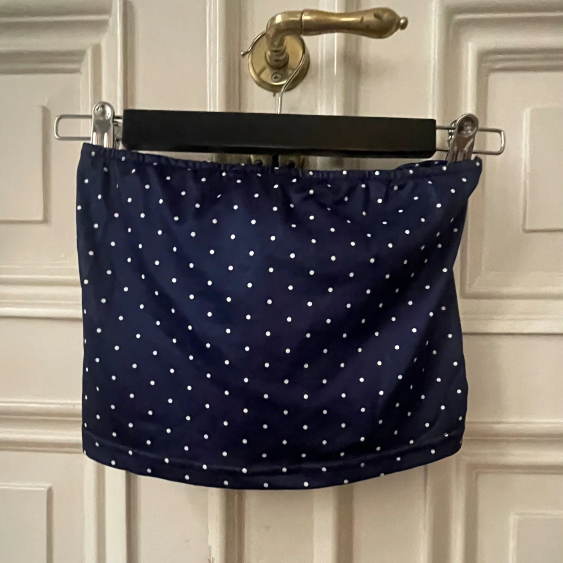 Mörkblå prickig bandå-topp!! - 1