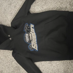 Svart Trapstar hoodie med tryck - Svart trapstar hoodie inte använd så mycket tappa bort snören i tvätten inget är fel med den. Skriv om du vill veta mer om den och priset kan diskuteras 