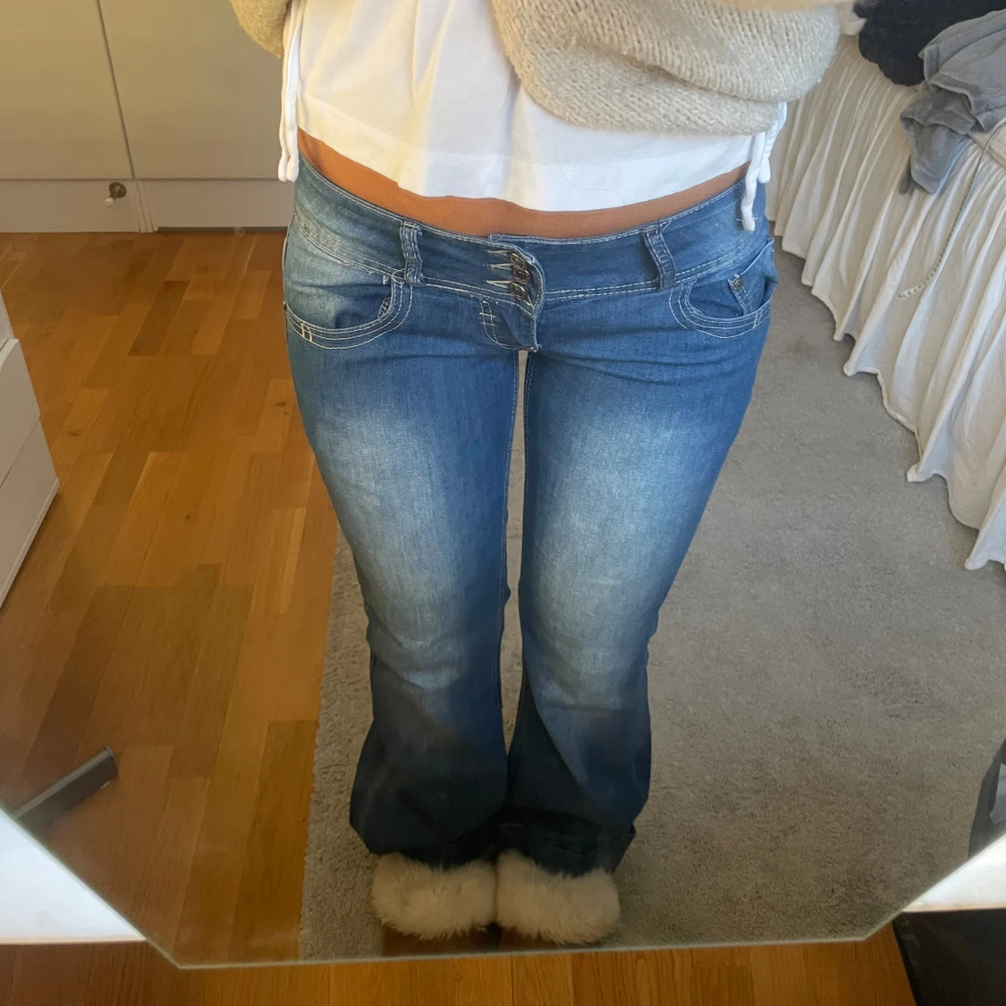 Jeans lowwaist utsvängda lågmidjade bootcut 