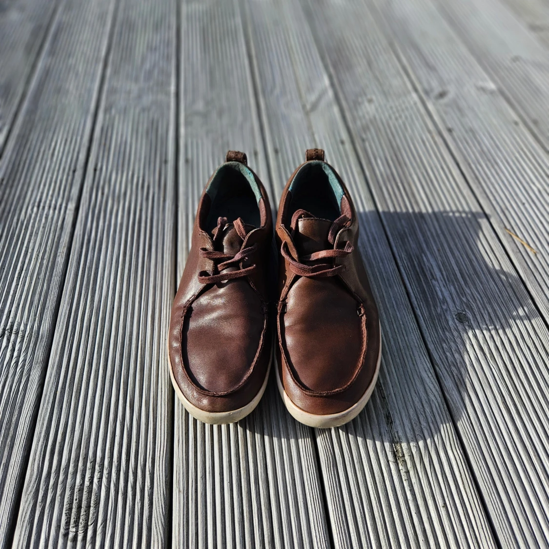 Bruna skinnloafers från Camper, strl 41