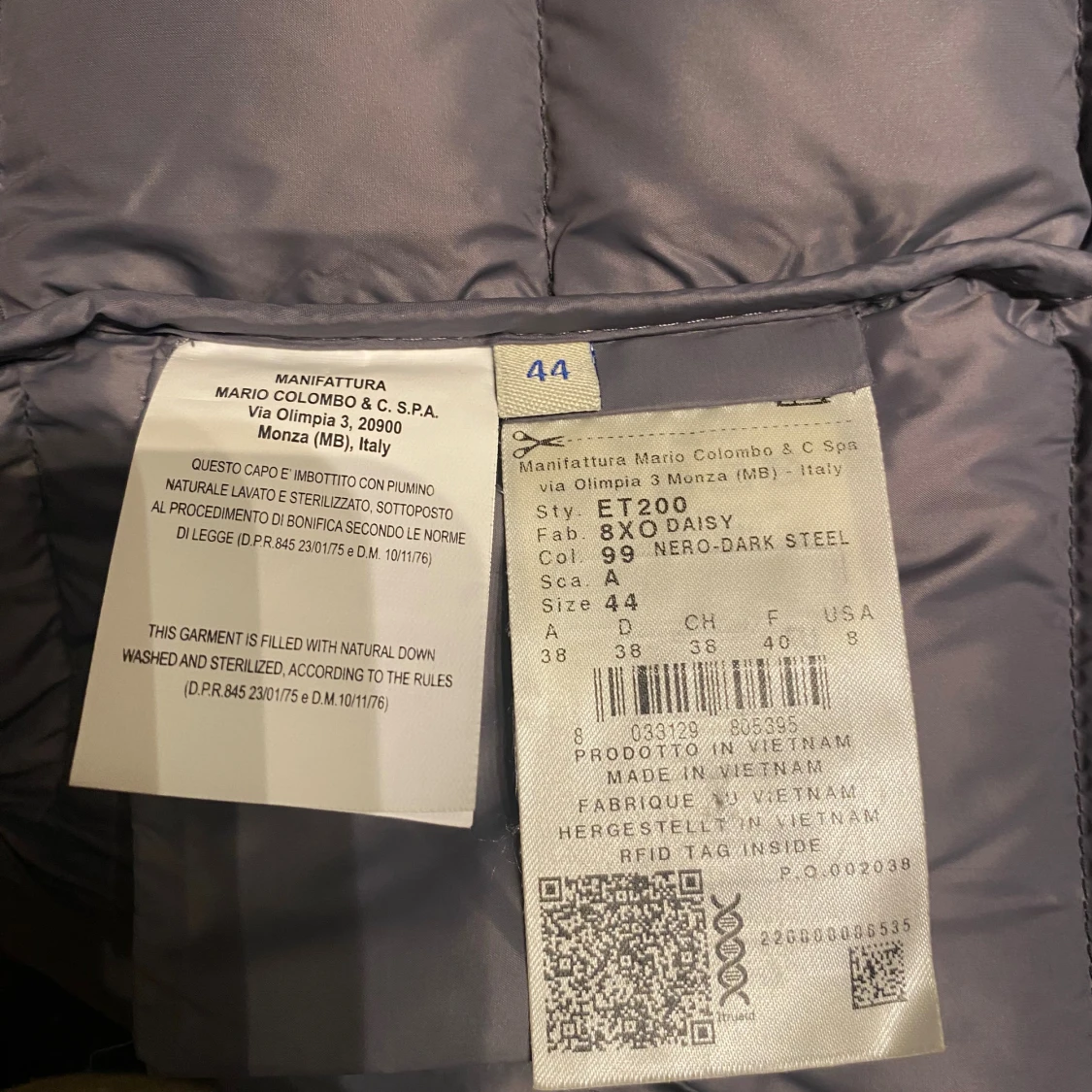 Svart dunjacka från Colmar, strl 44 - 2