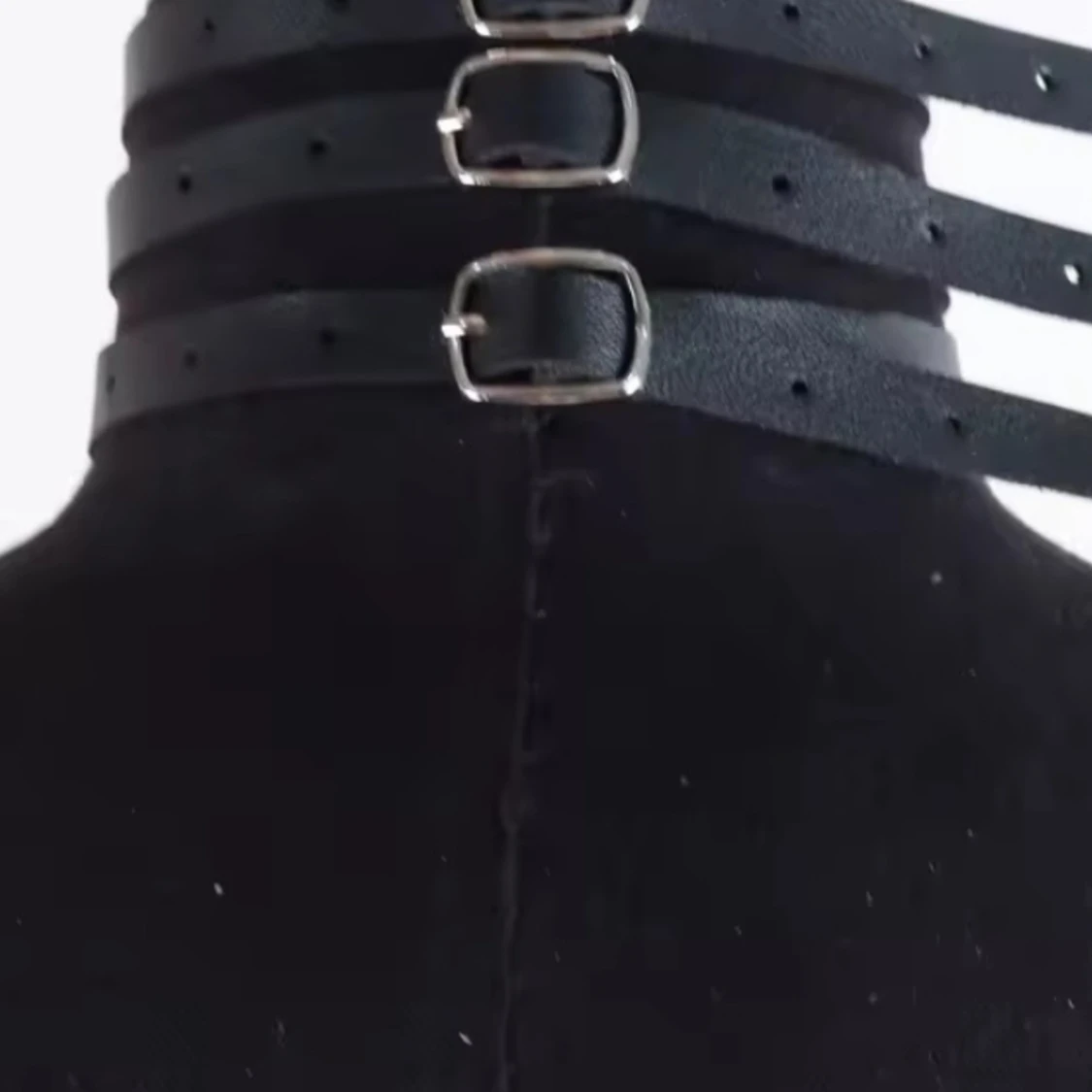  Helt ny Svart choker med ring och spännen - 1