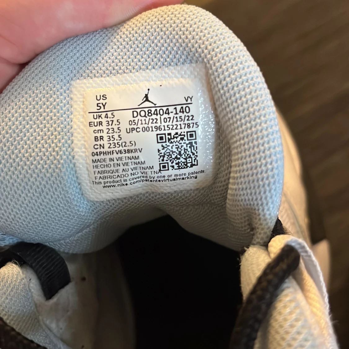 Nike Jordan 1 Flight vit/blå sneaker - 2