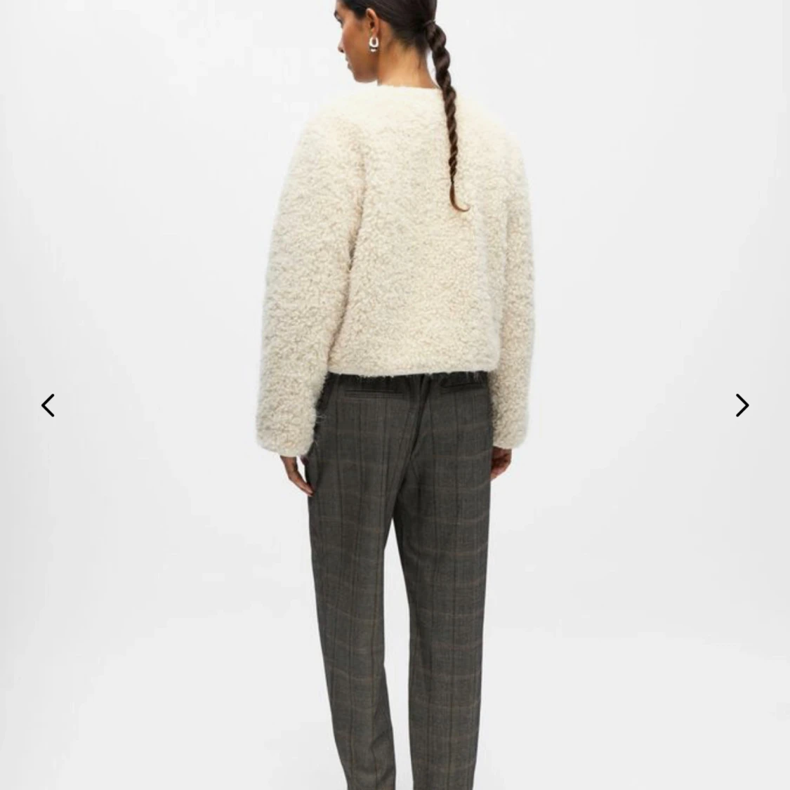 Vit teddyjacka från Object - 1