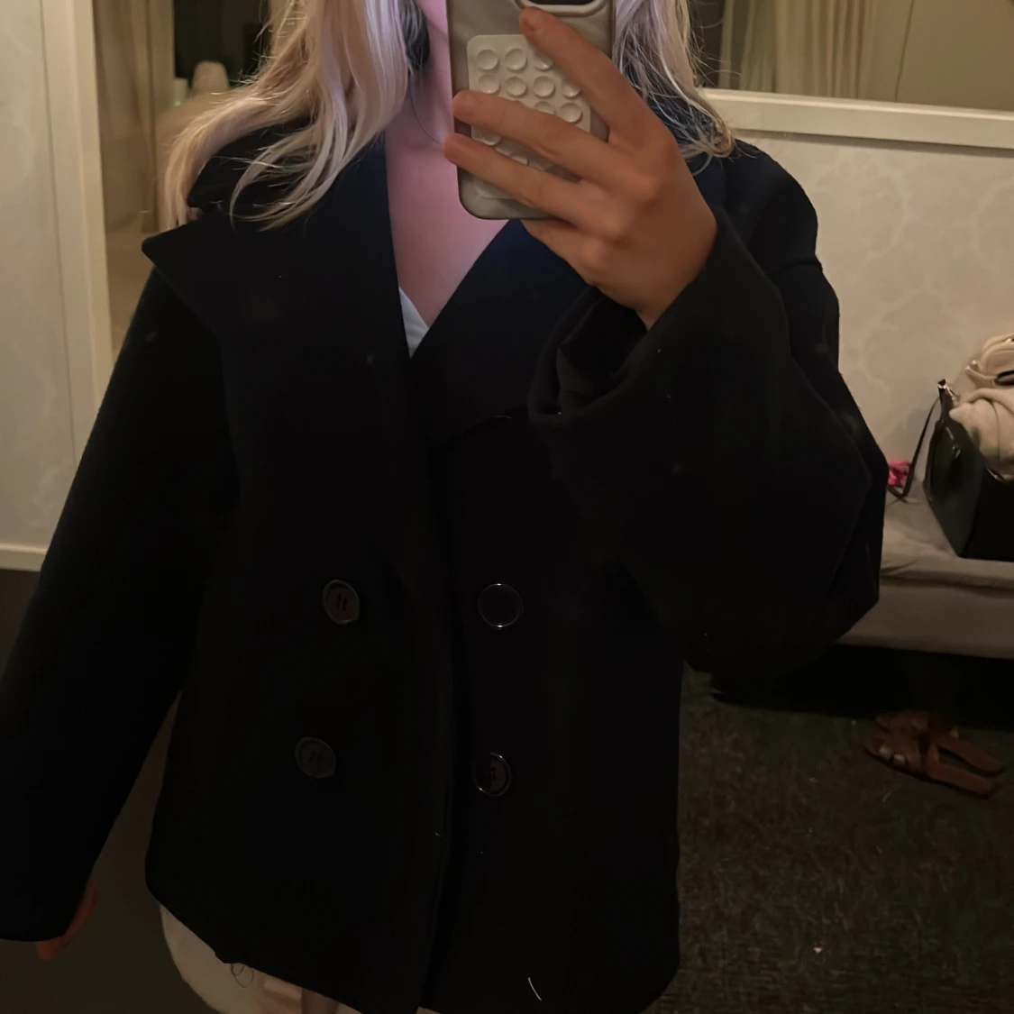 Mörkblå skepparkavaj från Design by Si XS/S - 1