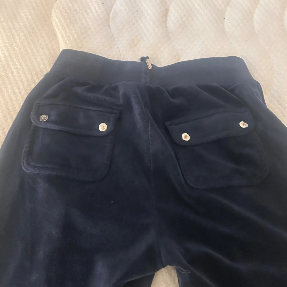 Mörkblå velourbyxor Juicy Couture XS - 2