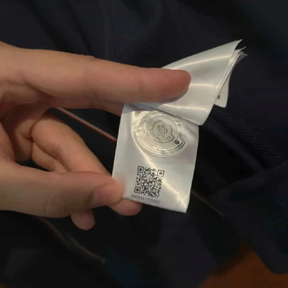 Mörkblå Moncler med dragkedja - 2