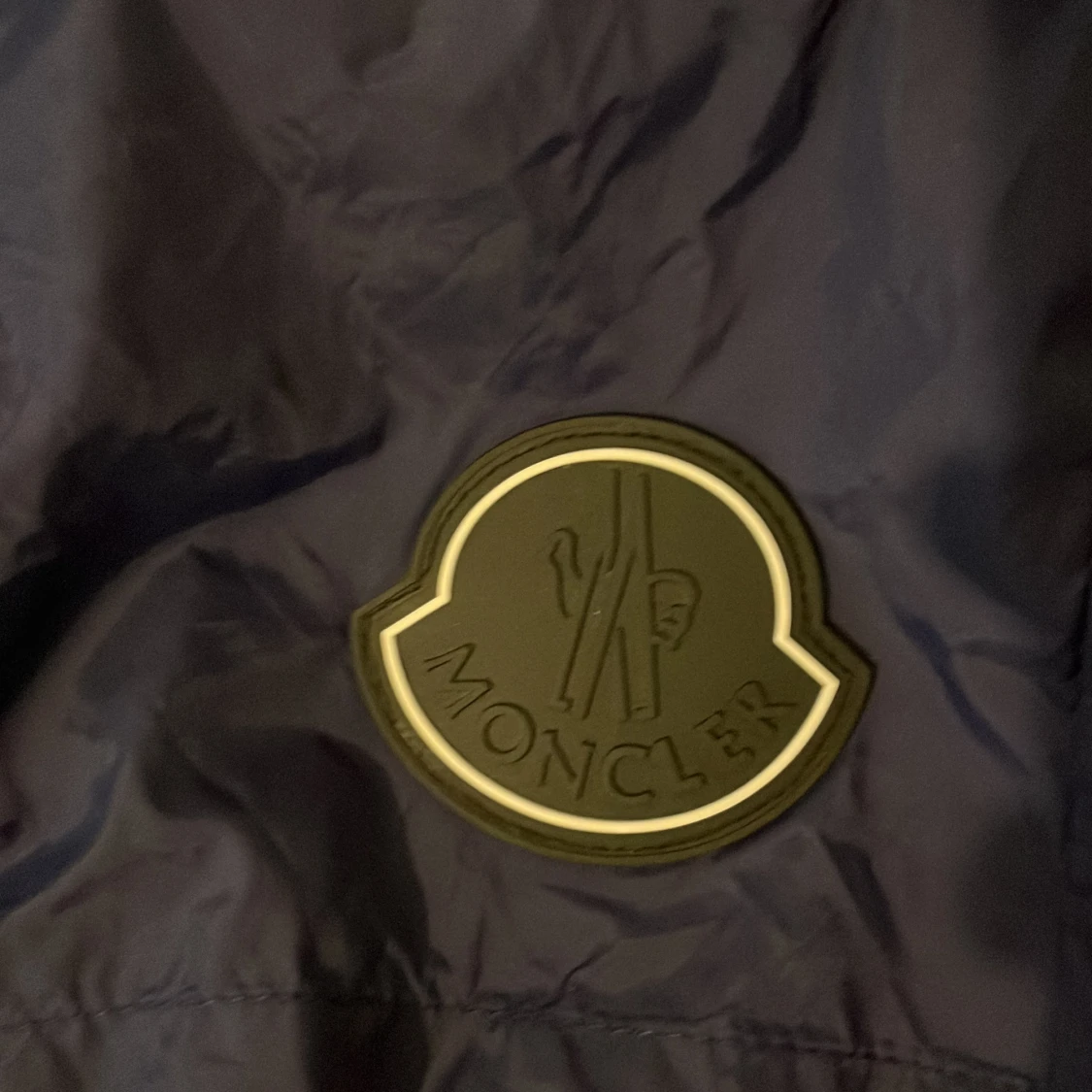 Marinblå Moncler shorts med snörning - 3