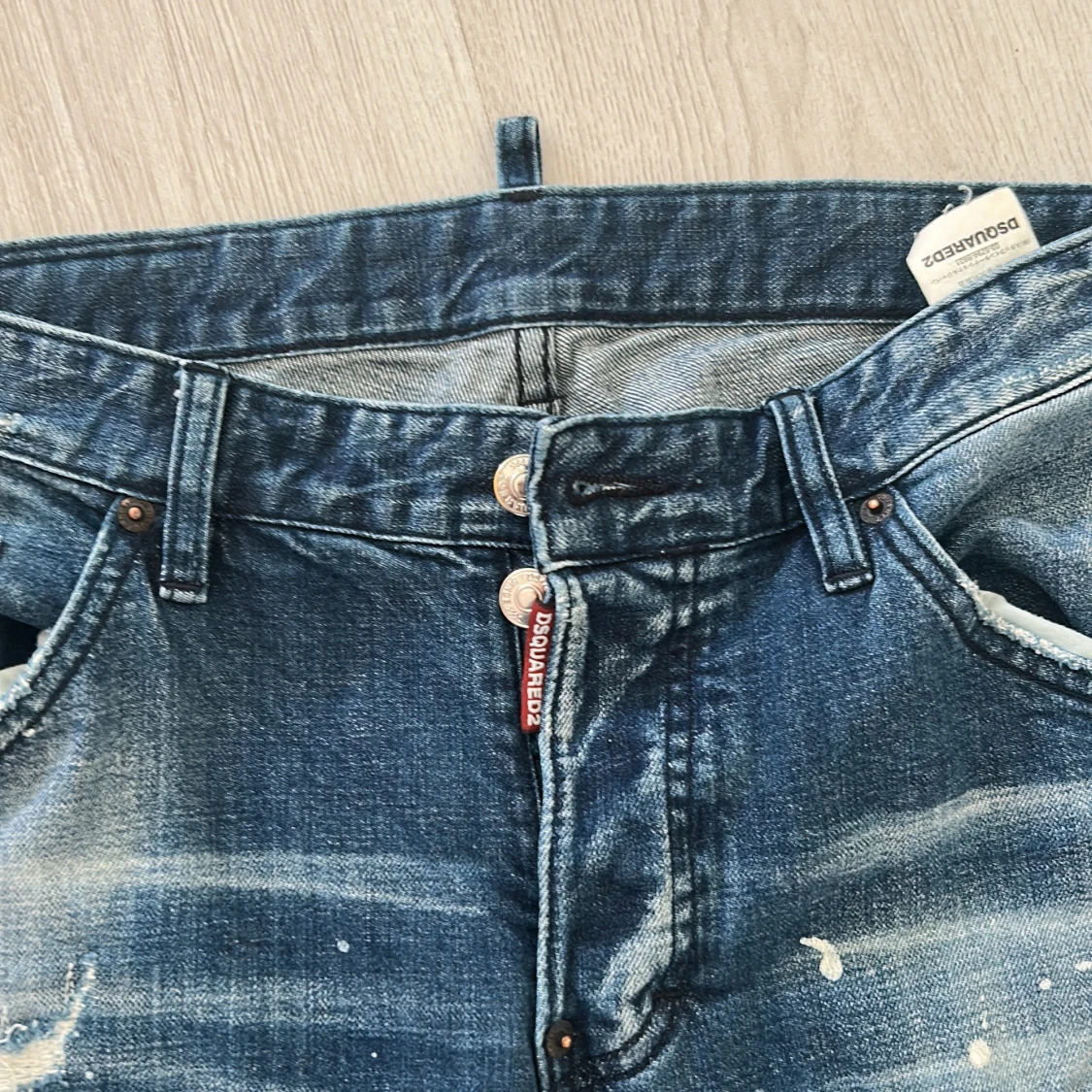 Dsquared2 slim jeans med färgstänk - 1