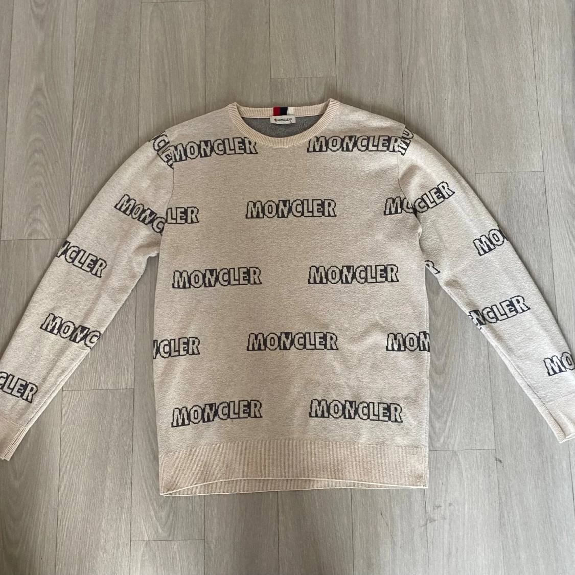 Moncler-tröja Beige stickad