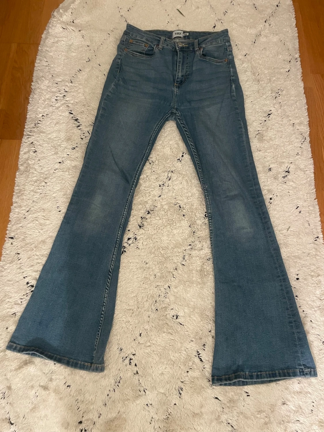 Bootcut jeans från 157, blå, S short
