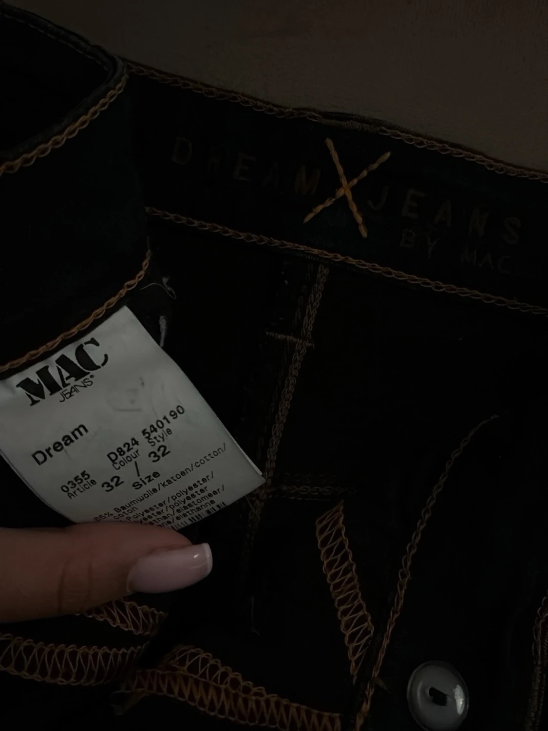 Mörkblå Dream Jeans från MAC - 2