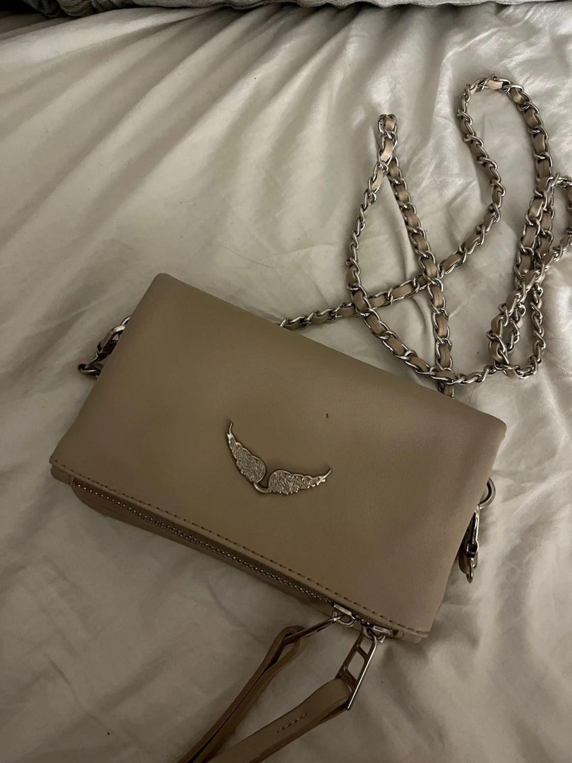 Beige axelväska Zadig & Voltaire