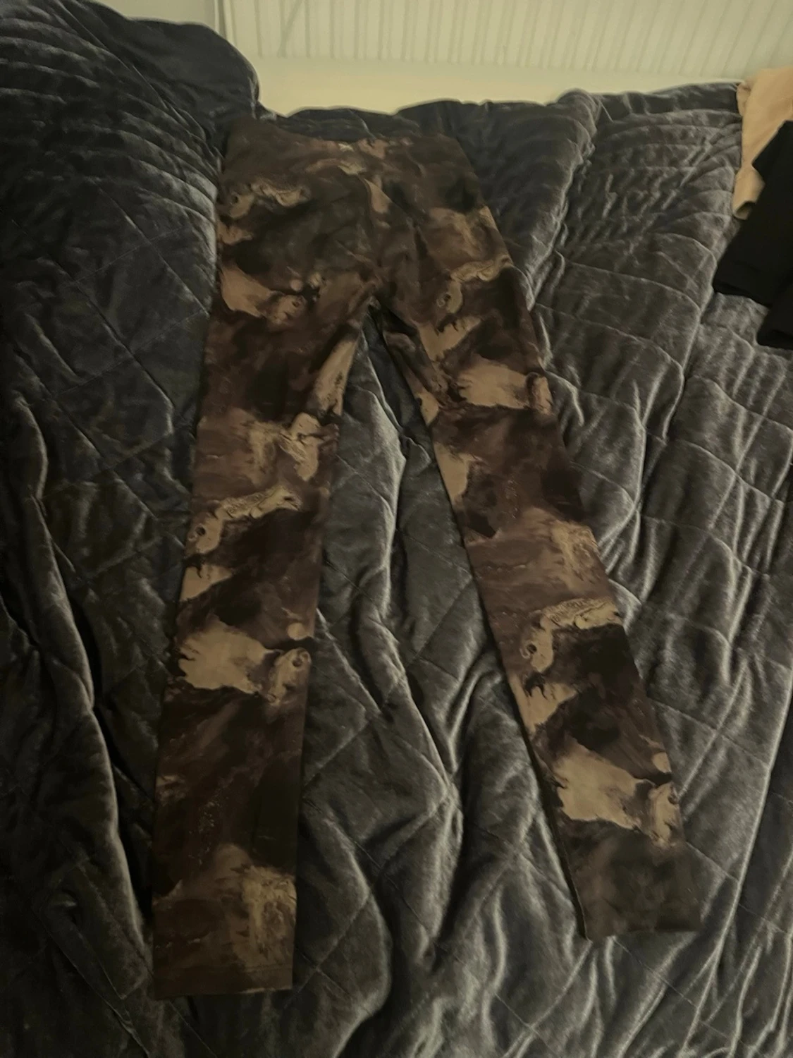 SOC camo träningsbyxor i brun/grå - 1