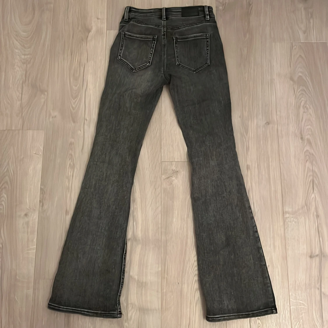 Bootcut svart/grå jeans XS/32 - 1