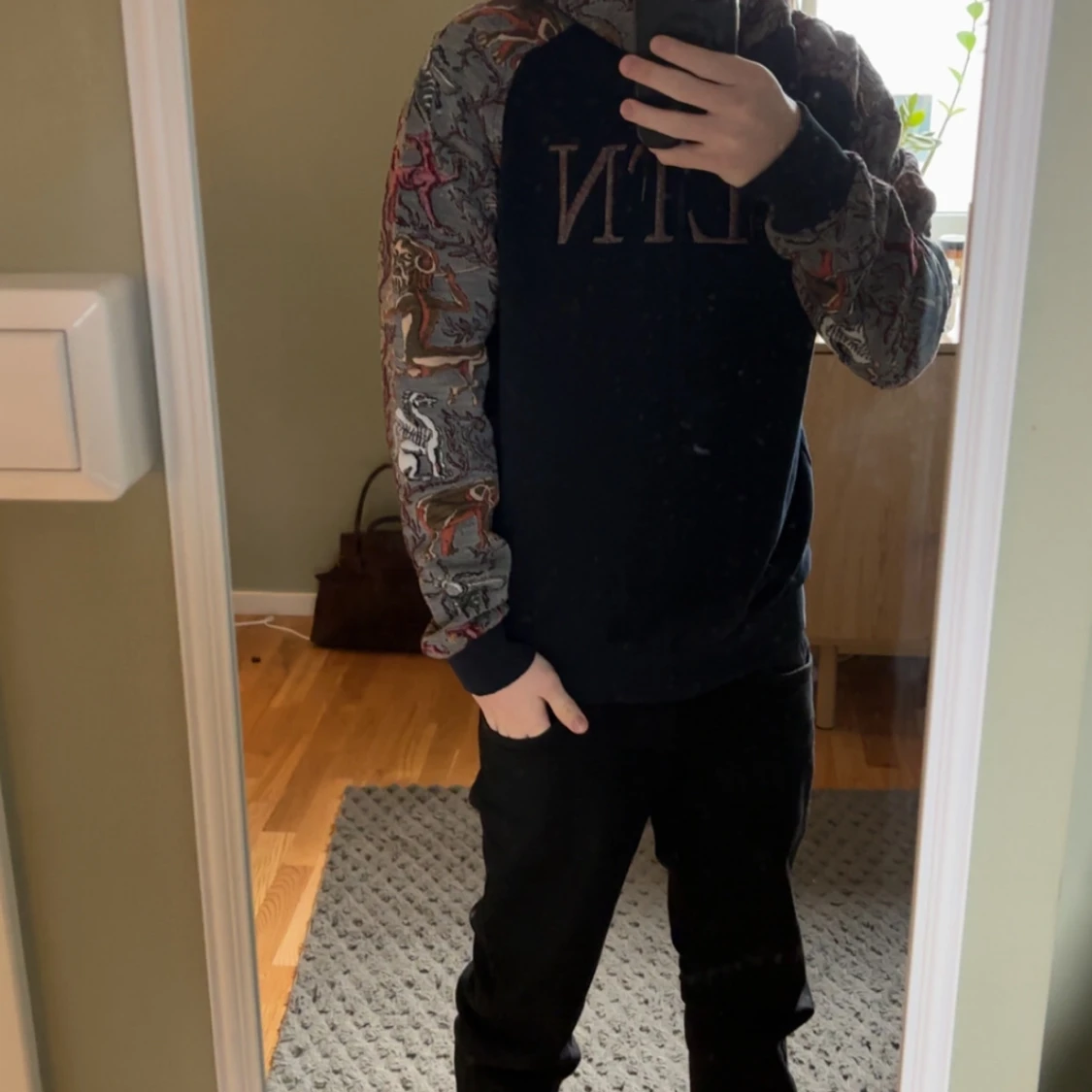 Valentino hoodie med mönstrade ärmar - 4