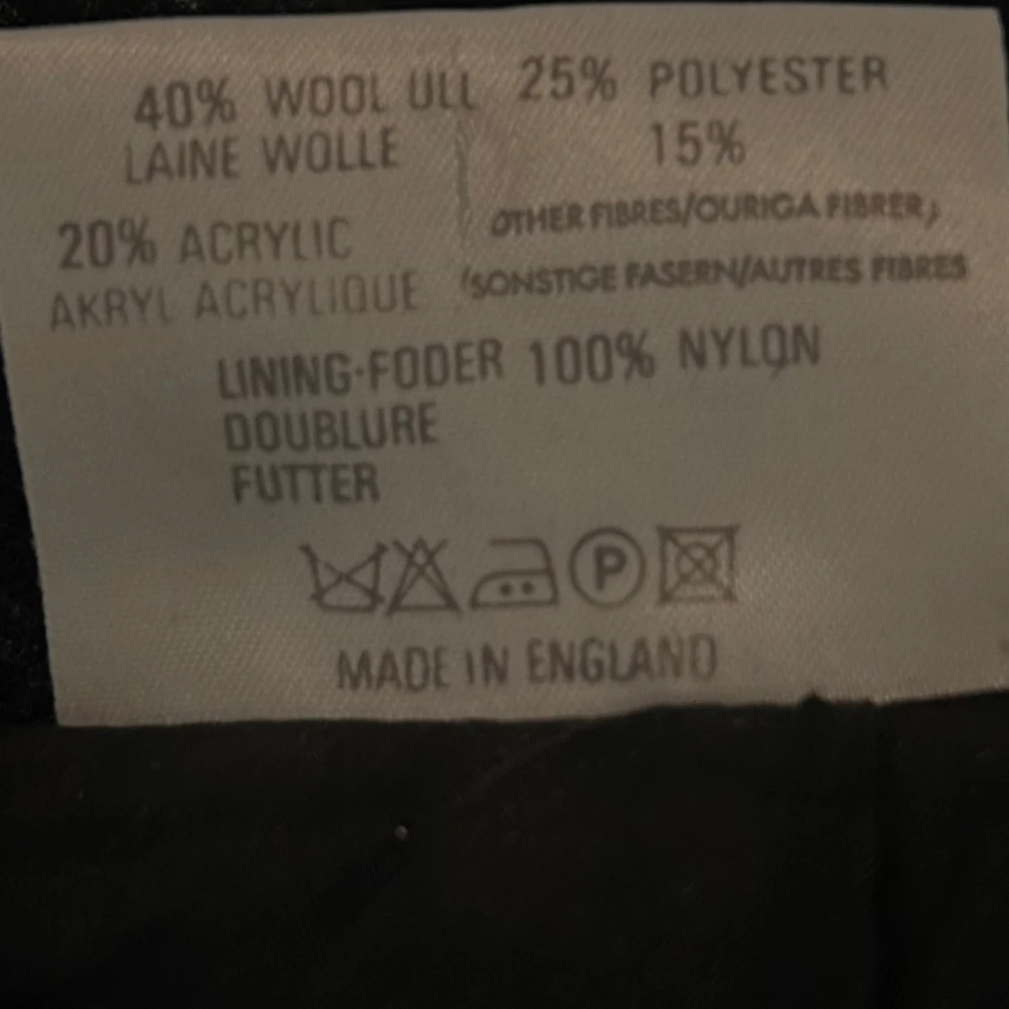 Rutig ullkappa från H&M Citylook - 2