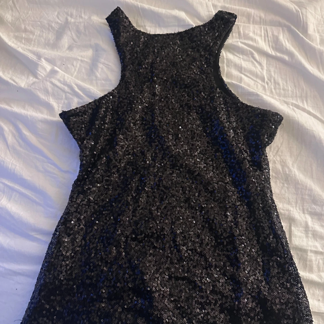 Svart glittrig fest topp NLY Trend - 1