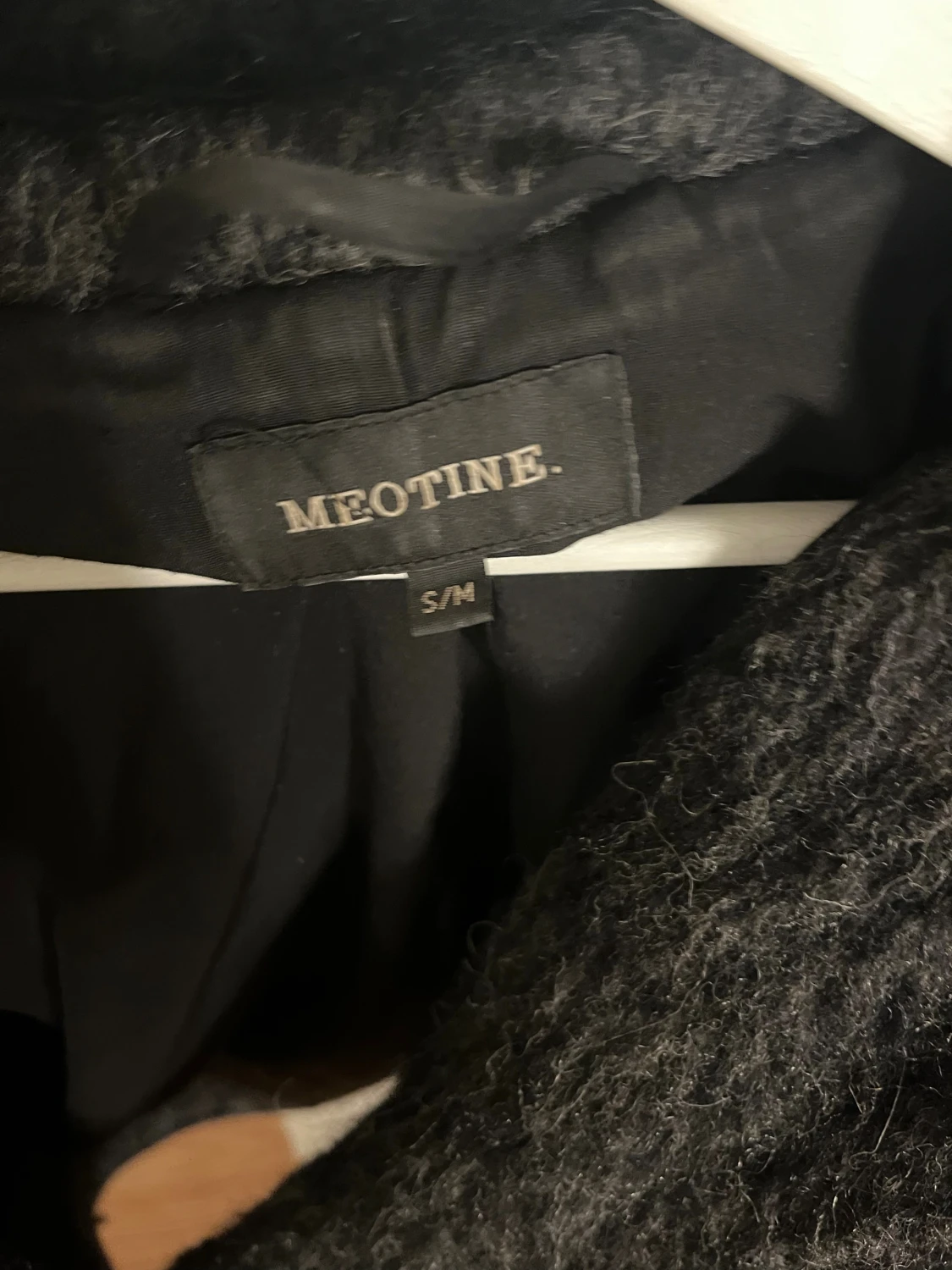 Svart teddyjacka med päls från Meotine - 1