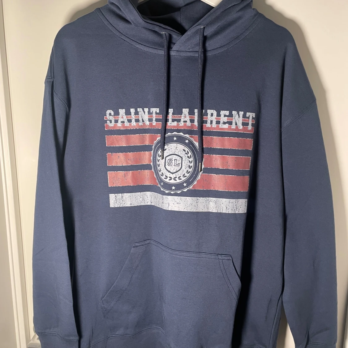 Blå Saint Laurent hoodie