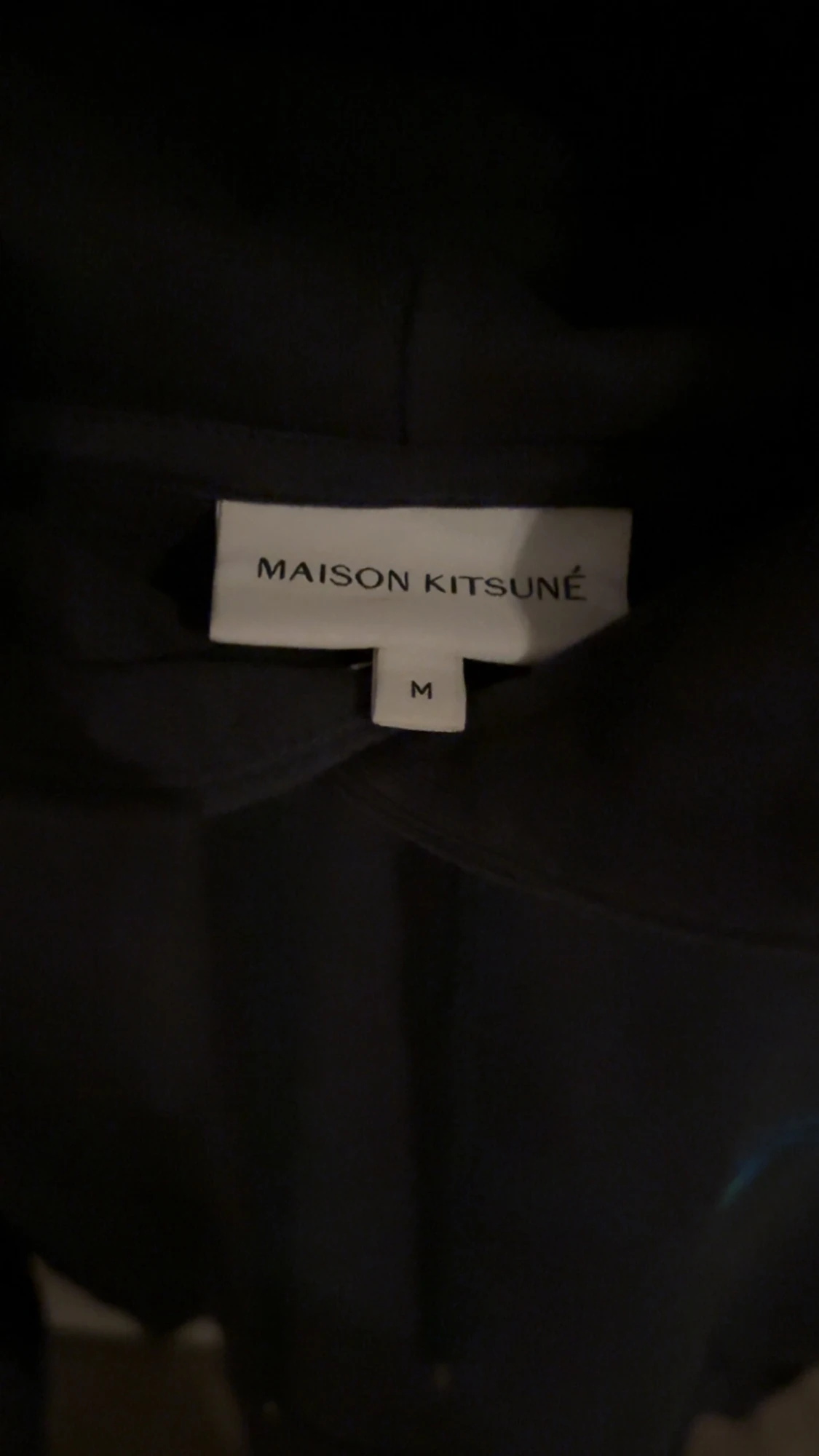 Mörkblå hoodie Maison Kitsuné M - 1