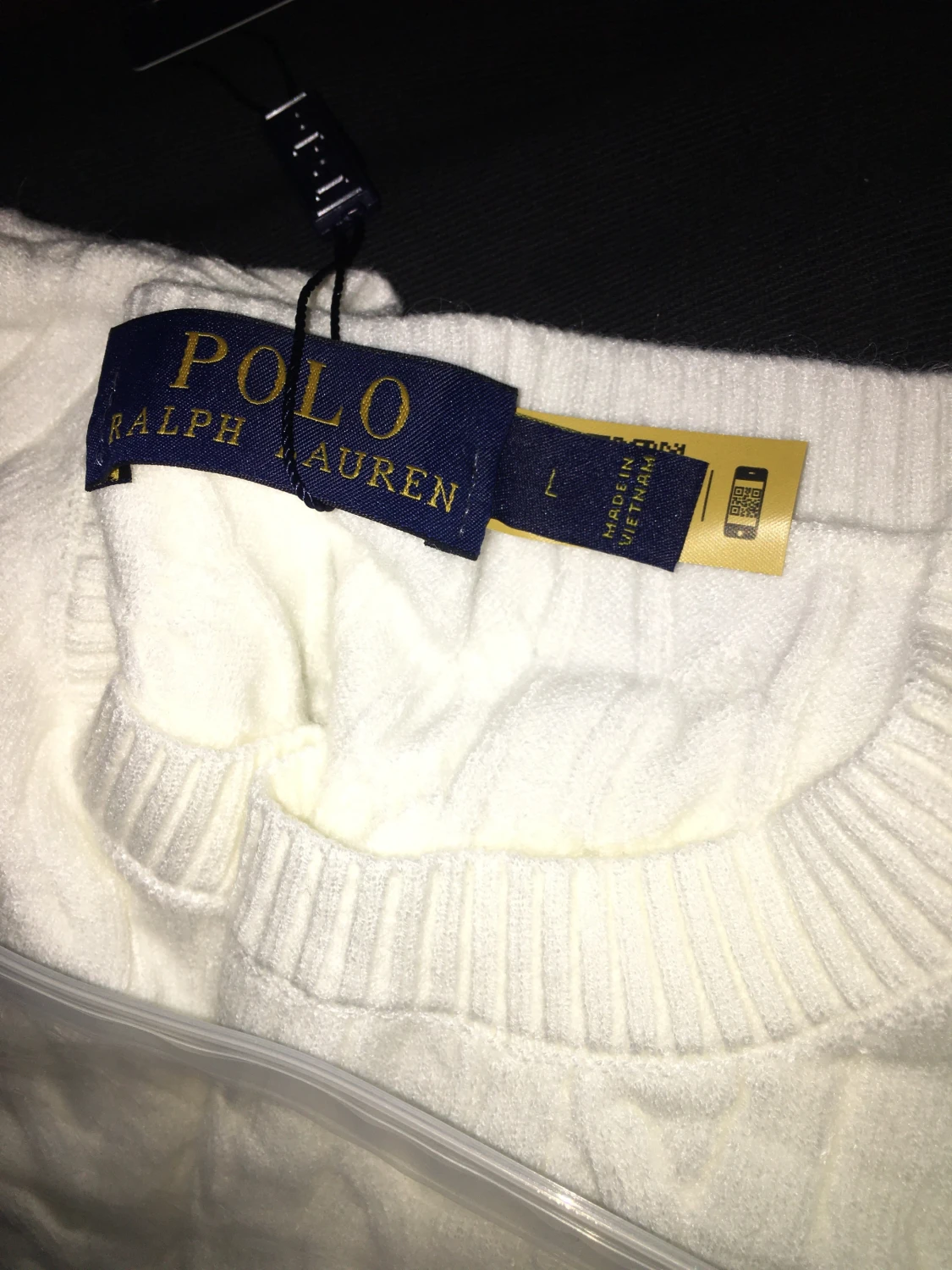 Vit stickad tröja från Polo Ralph Lauren - 5