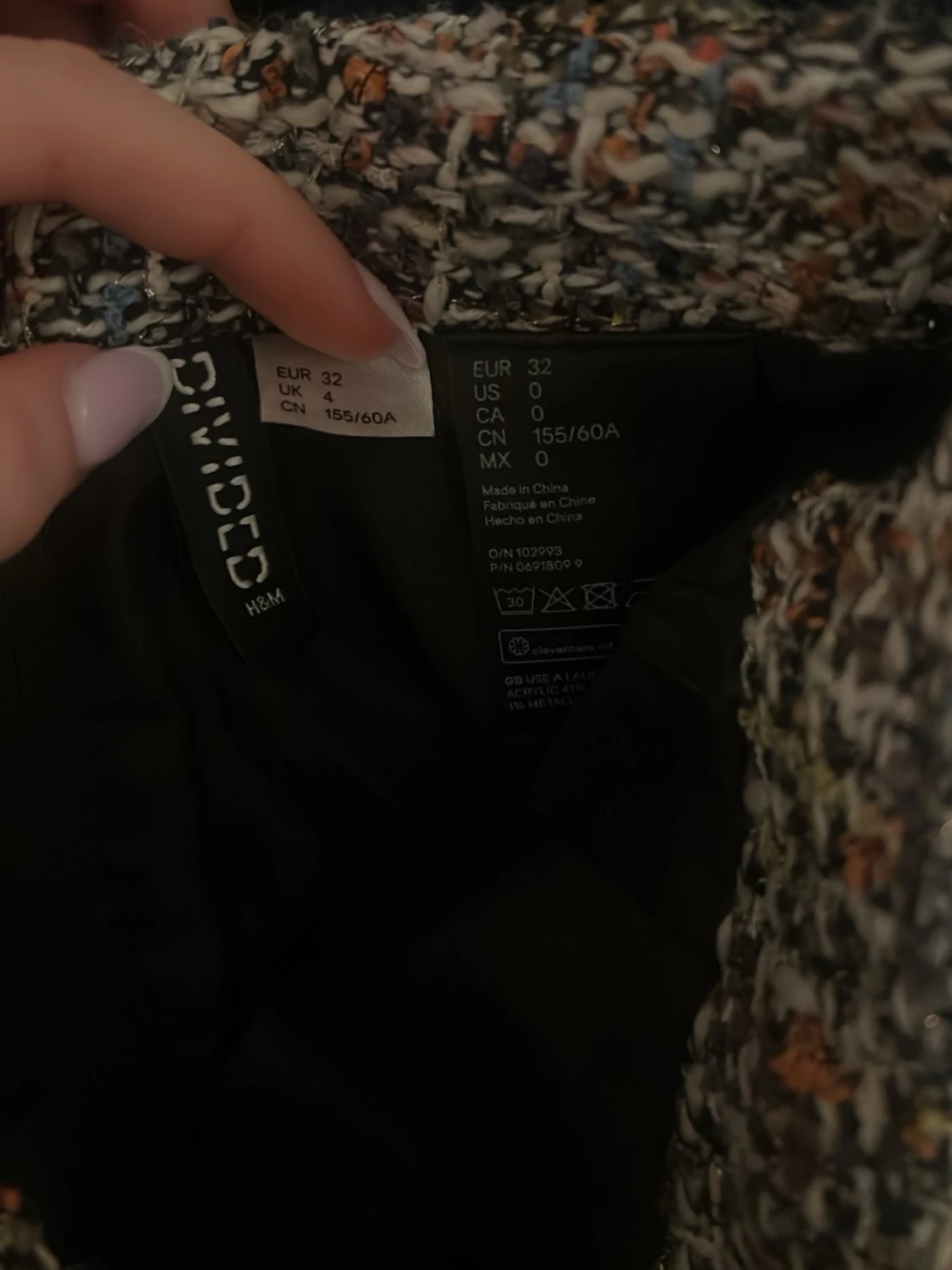 Rutig kortkjol från H&M Divided - 1