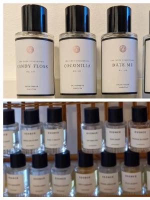 Splittar Curiosa och Essnce  - Splittar mina parfymer från Essnce och Curiosa i glasdekanter med spray 🌟Säljer ej hela flaskan 🌟2 ml-25 kr,3 ml-35 kr,5 ml 55 kr🌟Dofterna finns på listor bland bilderna tryck på bilderna för att se all text 🌟Skriv vilka du önskar så lägger jag ut som ett nytt paket finns möjlighet till fri frakt 💜