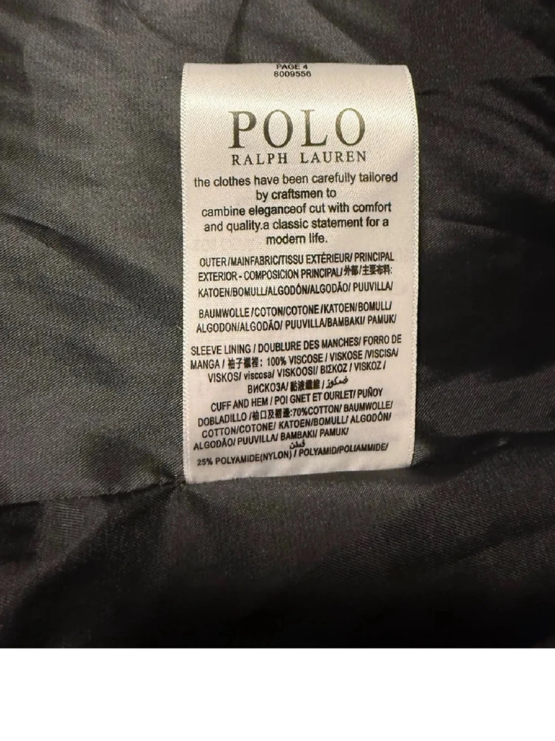 Svart dunjacka från Polo Ralph Lauren - 4