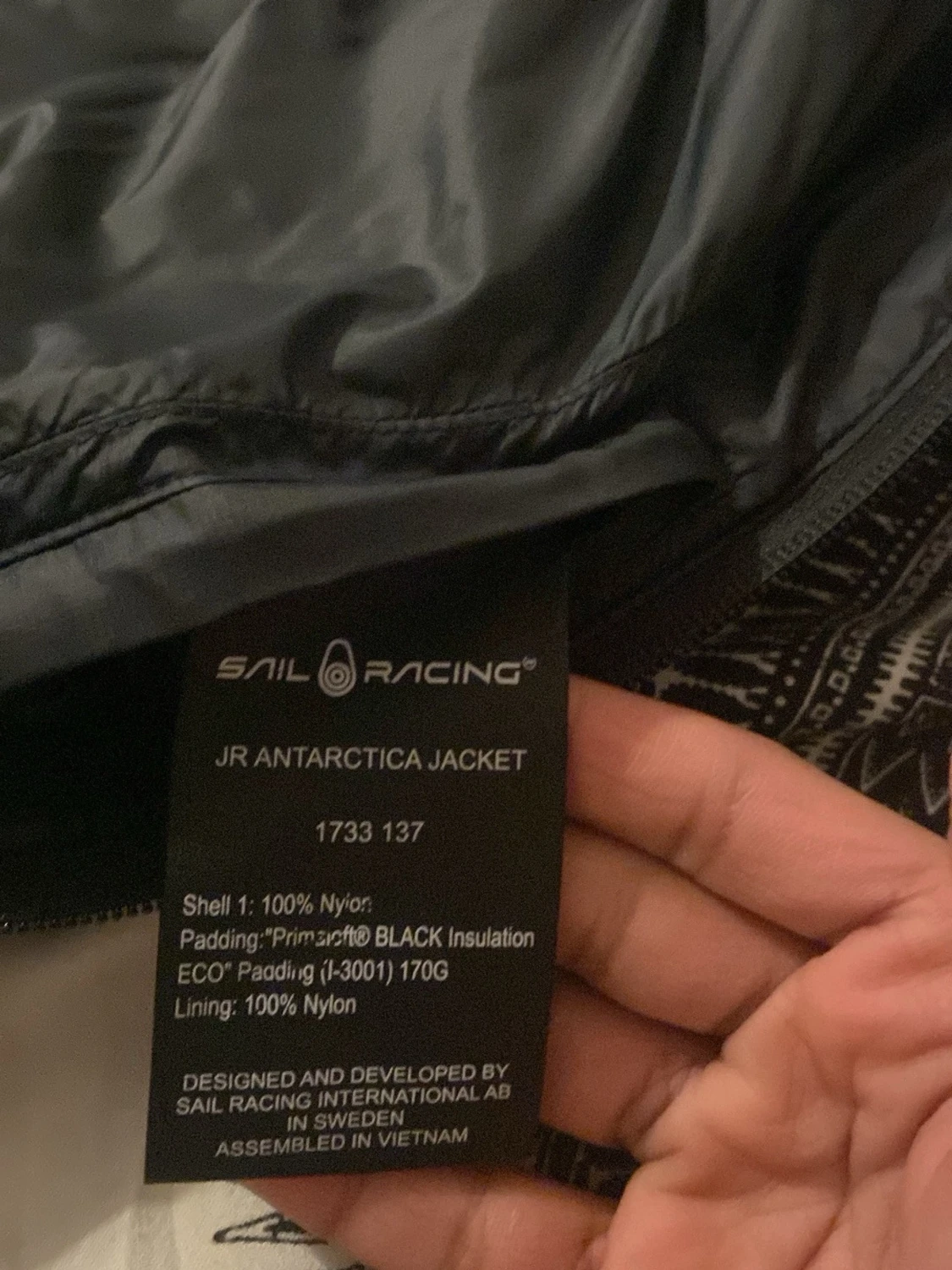 Svart dunjacka från Sail racing  - 3