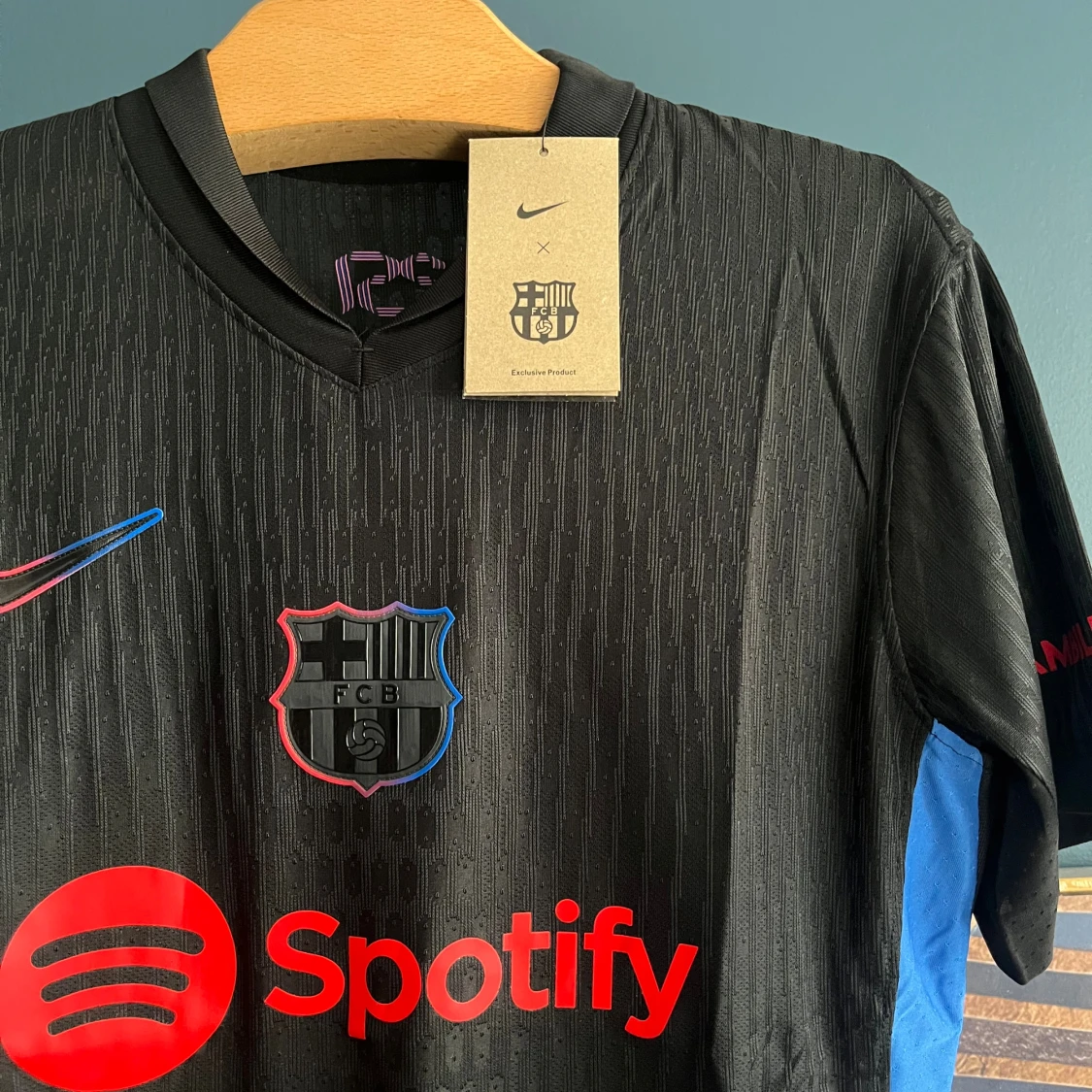 Svart FC Barcelona Nike fotbollströja - 1
