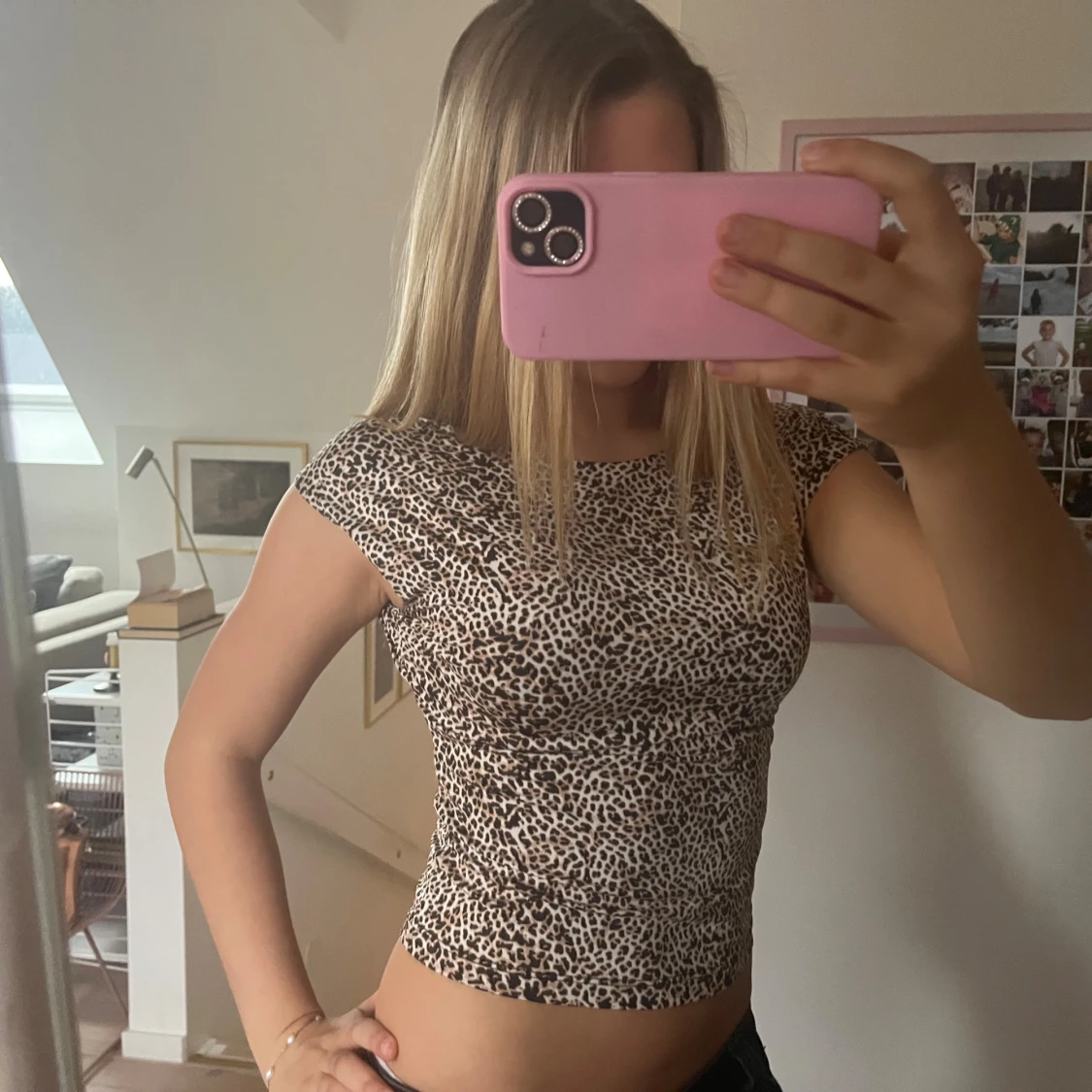 Leopardmönstrad tight topp - 1