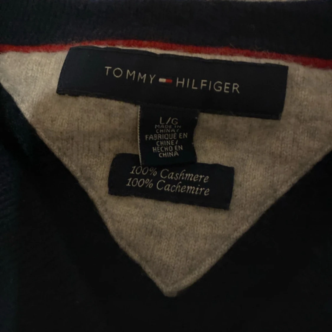 Mörkblå kashmirtröja Tommy Hilfiger - 3