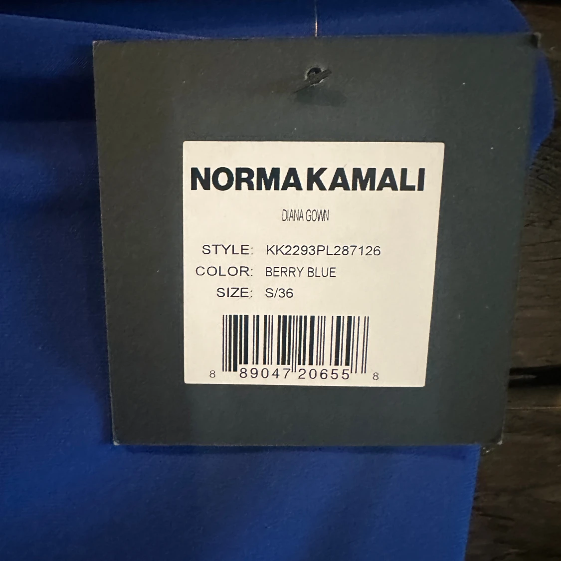 Blå Diana Gown från Norma Kamali - 2