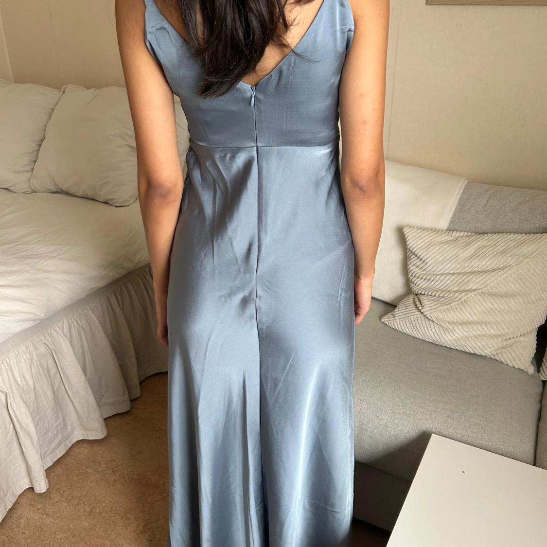 Dimblå långklänning från ASOS DESIGN - 1